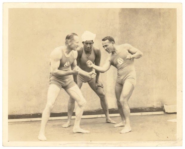 08 Snowy Baker, Duke Kahanamoku and Frank Beaurepaire, Sydney, [between 1914-1924]  photographer unknown